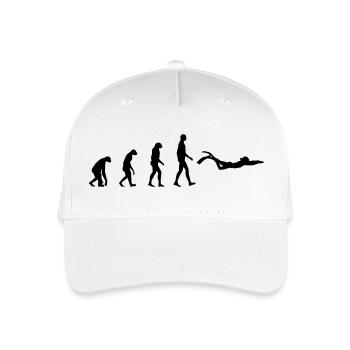 Diving - Organic Kids’ Baseball Cap - white - Front