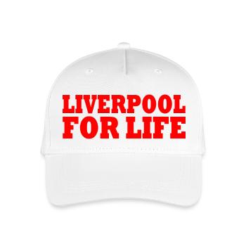 Liverpool - Kinder Bio Basecap - Weiß - Vorne