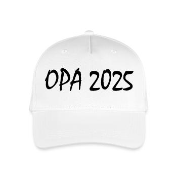 Opa 2025 - Kinder Bio Basecap - Weiß - Vorne