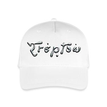 Treptow Liquid Chrome Typography - Kinder Bio Basecap - Weiß - Vorne