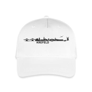 Krefeld skyline - Organic Kids’ Baseball Cap - white - Front