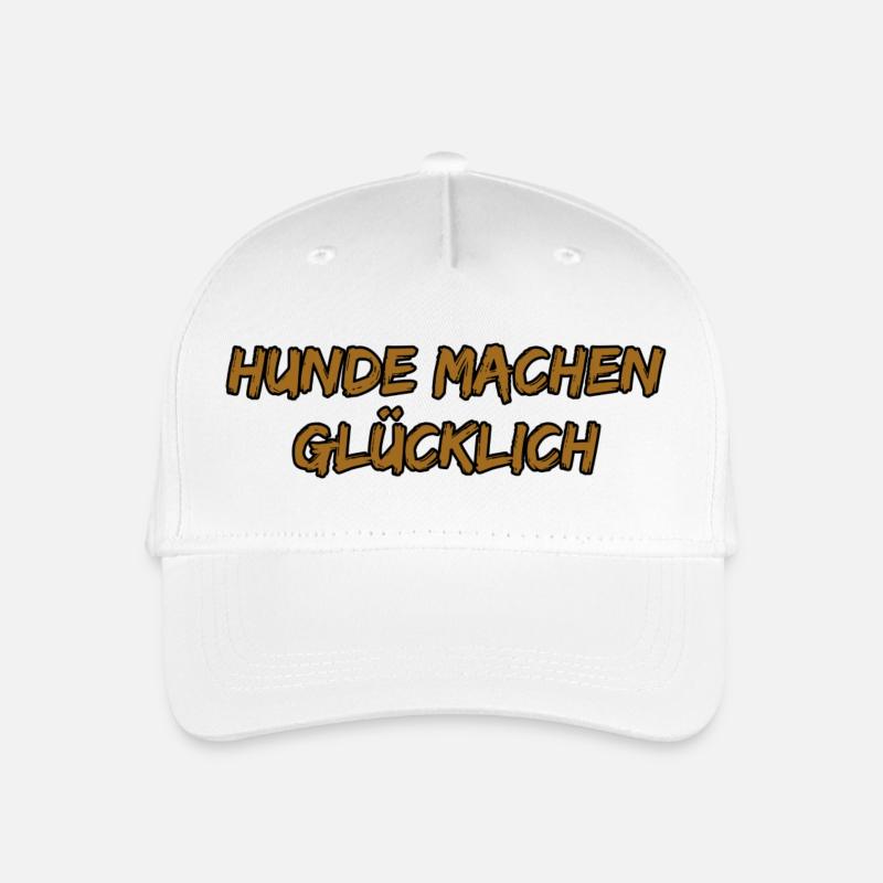 Hunde machen glücklich - Kinder Bio Basecap - Weiß