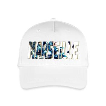 Marseille stylized comic book design - Organic Kids’ Baseball Cap - white - Front