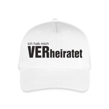 VERheiratet Motiv1 - Kinder Bio Basecap - Weiß - Vorne