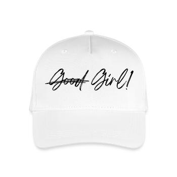 No More Good Girl - Organic Kids’ Baseball Cap - white - Front