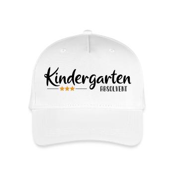 Kindergarten Absolvent - Einschulung - Kita - Kinder Bio Basecap - Weiß - Vorne