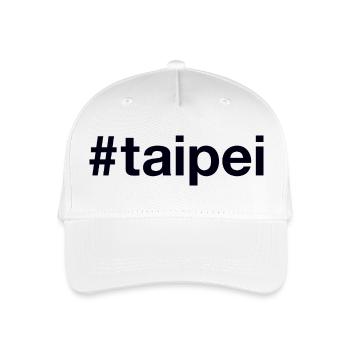 Taipei Taiwan Hashtag - Kinder Bio Basecap - Weiß - Vorne