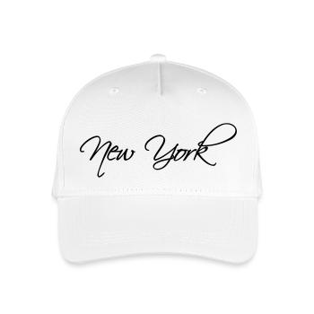 New York - Kinder Bio Basecap - Weiß - Vorne