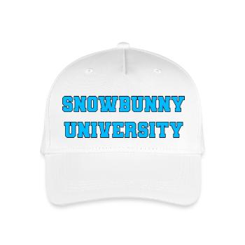 Snowbunny University - Organic Kids’ Baseball Cap - white - Front