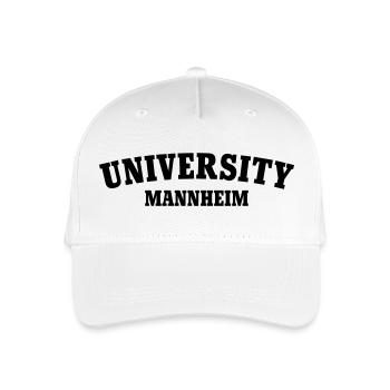 Universität Mannheim - Kinder Bio Basecap - Weiß - Vorne