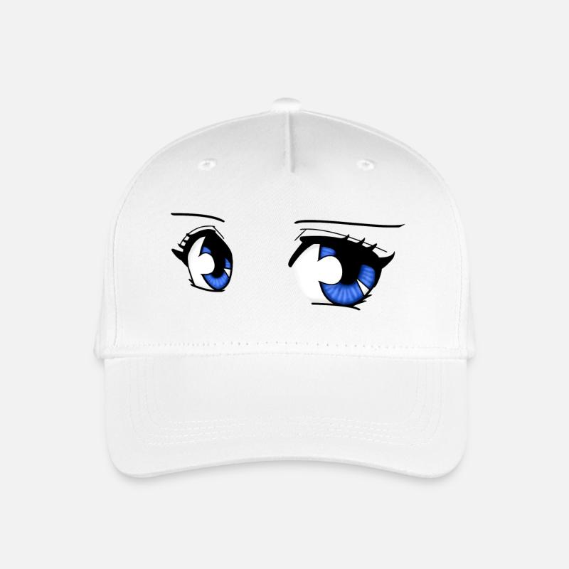 manga eyes - Organic Kids’ Baseball Cap - white