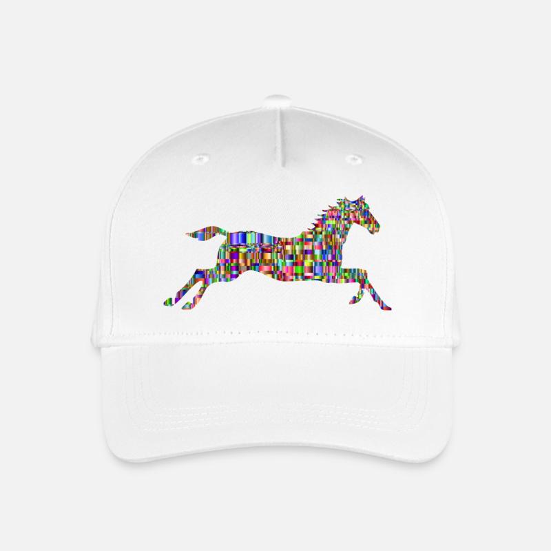 Pferd - Kinder Bio Basecap - Weiß