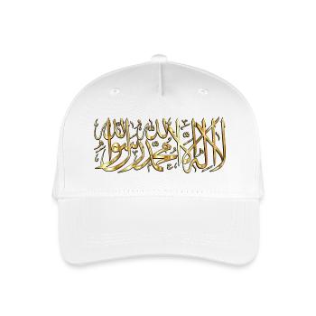 Schahada la ilaha illa ALLAH - Kinder Bio Basecap - Weiß - Vorne
