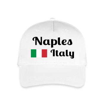 Neapel Italia - Stilvolle Drucke - Kinder Bio Basecap - Weiß - Vorne