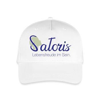 Satoris logo, la marque des personnes conscientes - Casquette de baseball bio Enfant - blanc - Devant