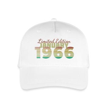 60. Geburtstag Limited Edition (SCR) 01/1966 - Kinder Bio Basecap - Weiß - Vorne