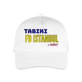 TABIKI FB ISTANBUL Kontrast-Design - Kinder Bio Basecap - Weiß - Vorne