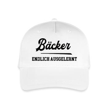 Bäcker Ausbildung Bestanden Azubi Bäckerei - Kinder Bio Basecap - Weiß - Vorne