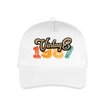 Vintage 1987 - Kinder Bio Basecap - Weiß - Vorne
