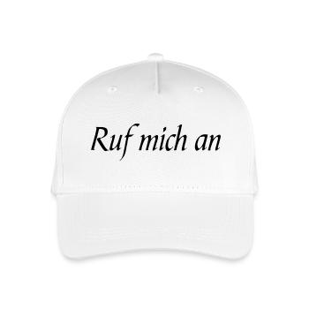 Call me - Organic Kids’ Baseball Cap - white - Front
