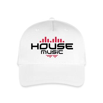 House Music - Organic Kids’ Baseball Cap - white - Front