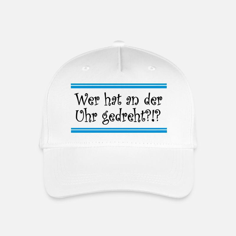 Uhr - Kinder Bio Basecap - Weiß