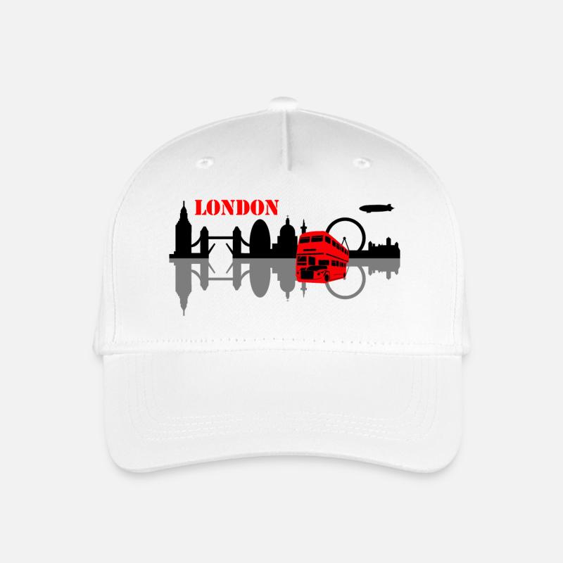 london skyline - Kinder Bio Basecap - Weiß