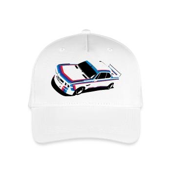 touring car - Organic Kids’ Baseball Cap - white - Front