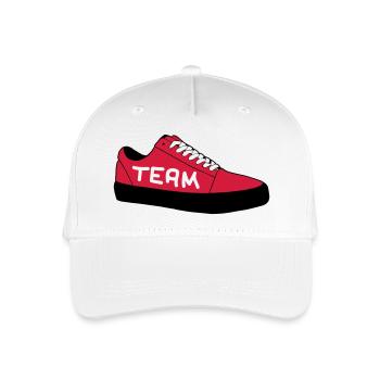 sneaker__team - Organic Kids’ Baseball Cap - white - Front