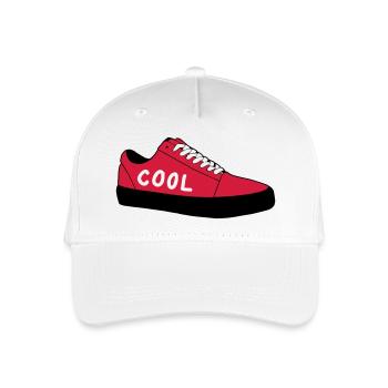 sneaker__cool - Organic Kids’ Baseball Cap - white - Front