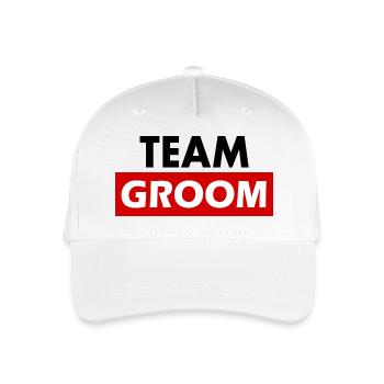 Team groom - Casquette de baseball bio Enfant - blanc - Devant