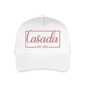 2022 Hochzeitstag verheiratete Frauen - Kinder Bio Basecap - Weiß - Vorne