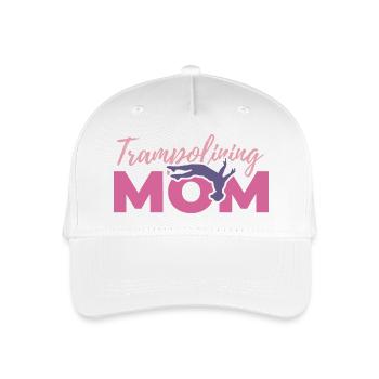 Trampolinspringer Mutter - Kinder Bio Basecap - Weiß - Vorne