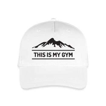 Trail Running - This is My Gym - Organic Kids’ Baseball Cap - white - Front