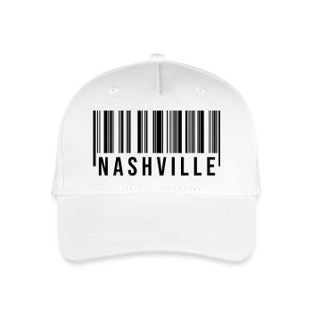 Nashville Barcode - Organic Kids’ Baseball Cap - white - Front