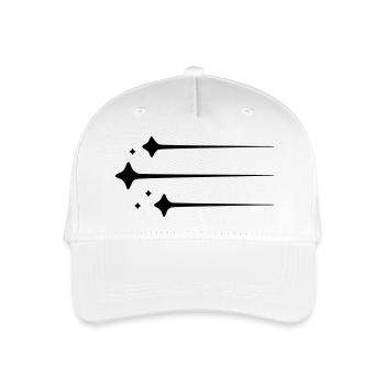 Shooting Star Lines - Organic Kids’ Baseball Cap - white - Front