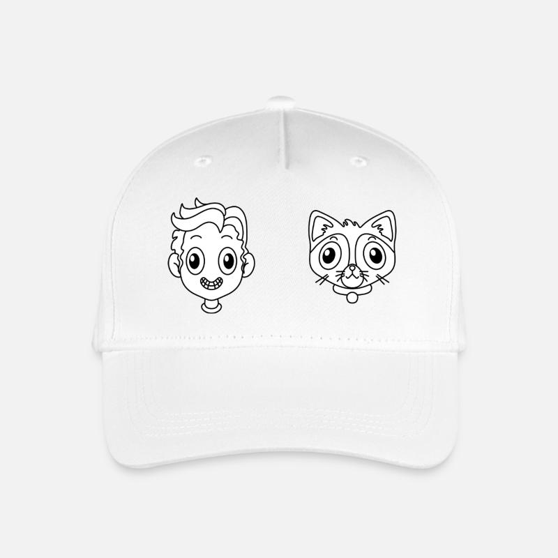 Haustier Katze - Kinder Bio Basecap - Weiß