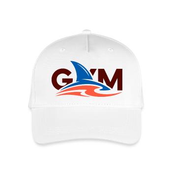 Wave Crest Gym-Logo - Kinder Bio Basecap - Weiß - Vorne