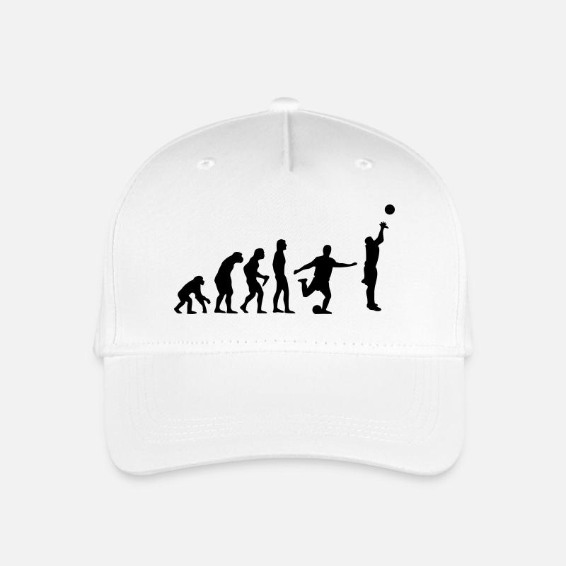 Basketball Evolution Fussball - Kinder Bio Basecap - Weiß