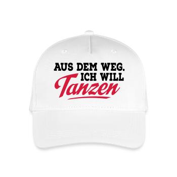 tanzen - Kinder Bio Basecap - Weiß - Vorne
