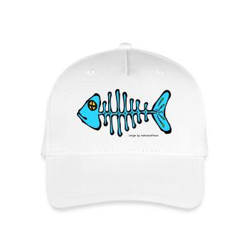 Fish bone - Organic Kids’ Baseball Cap - white - Front