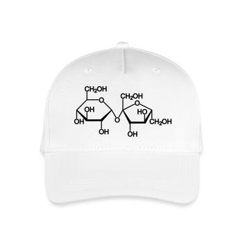sucrose sugar - Organic Kids’ Baseball Cap - white - Front