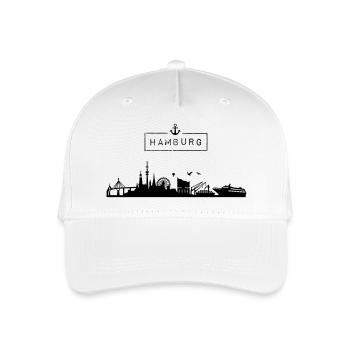 Skyline Hanseatic City of Hamburg, HH, City, Germany - Organic Kids’ Baseball Cap - white - Front