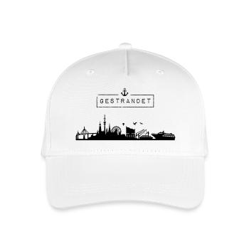 Skyline Hanseatic City of Hamburg | Stranded | HH - Organic Kids’ Baseball Cap - white - Front