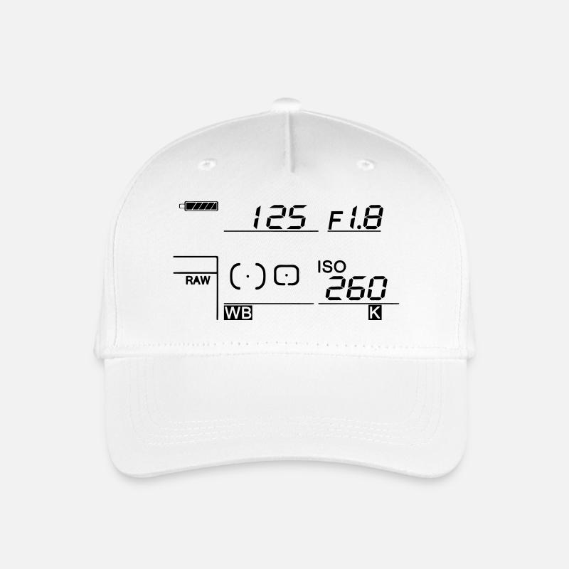 Kamera - Display - Kinder Bio Basecap - Weiß
