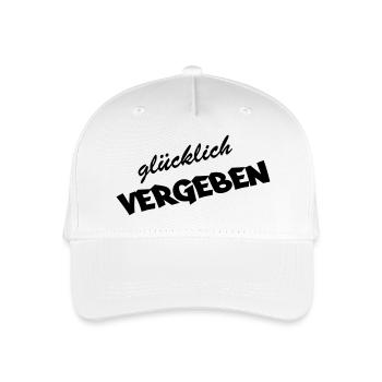 gluecklich_vergeben - Kinder Bio Basecap - Weiß - Vorne