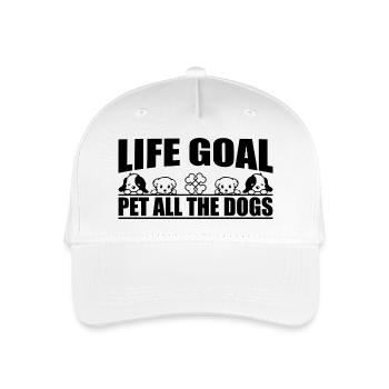 Life Goal Pet All The Dogs - Organic Kids’ Baseball Cap - white - Front