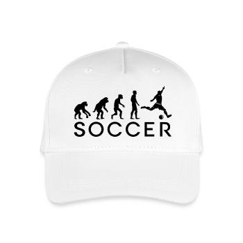 Fußball Evolution Soccer Liga icon EM WM 2024 - Kinder Bio Basecap - Weiß - Vorne