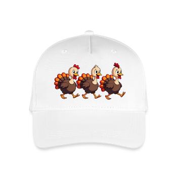 Bébé dinde de Thanksgiving - Casquette de baseball bio Enfant - blanc - Devant