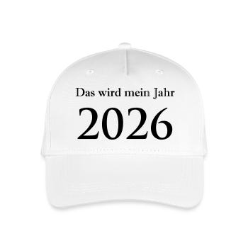 2026 - Casquette de baseball bio Enfant - blanc - Devant